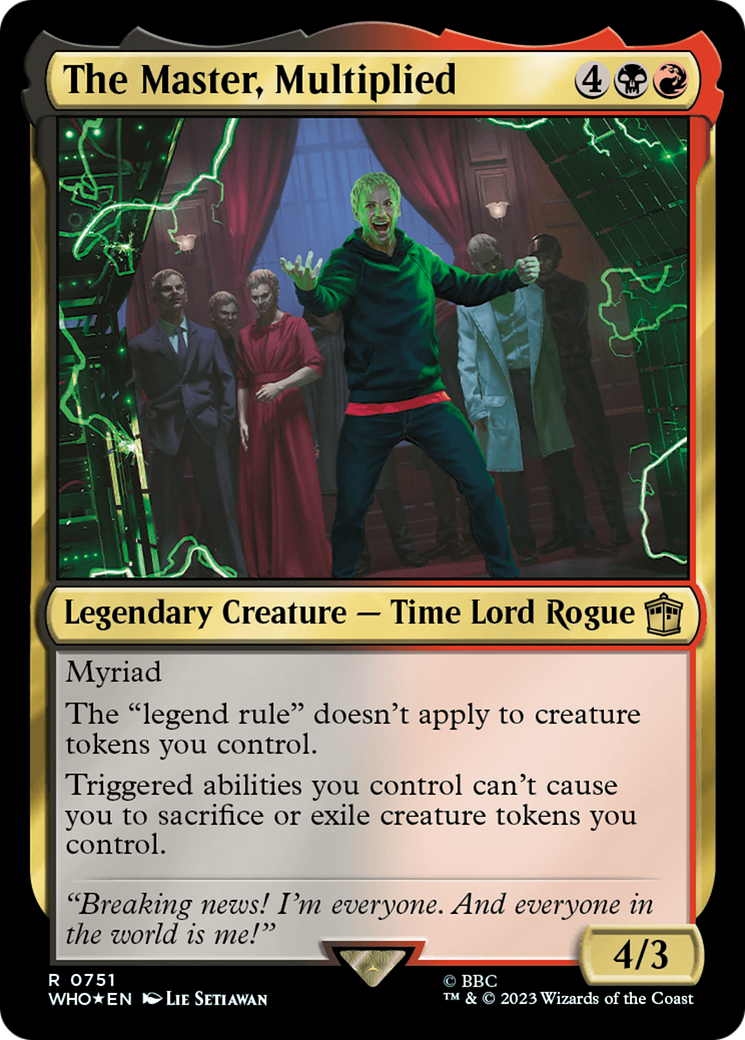The Master, Multiplied (Surge Foil) [Doctor Who] | Good Games North