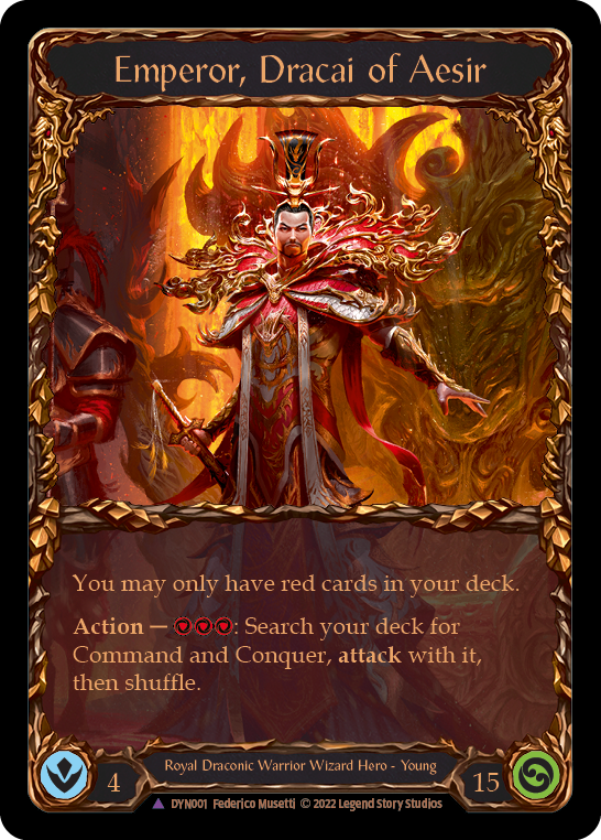 Emperor, Dracai of Aesir (Marvel) [DYN001] (Dynasty)  Cold Foil | Good Games North