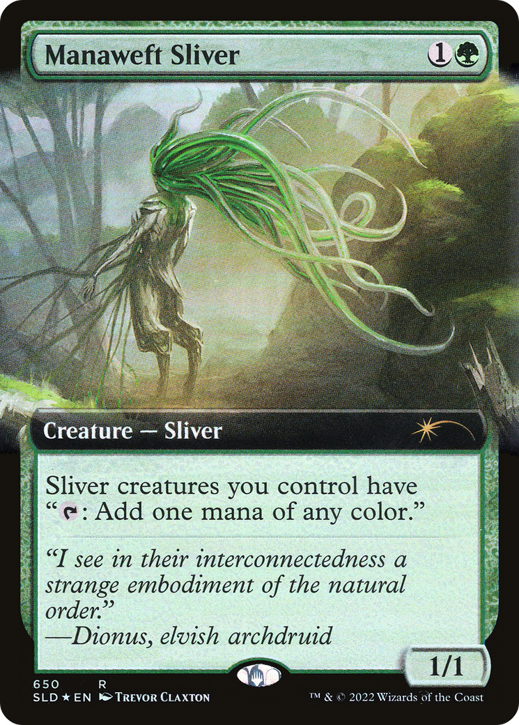 Manaweft Sliver (Extended Art) [Secret Lair Drop Promos] | Good Games North