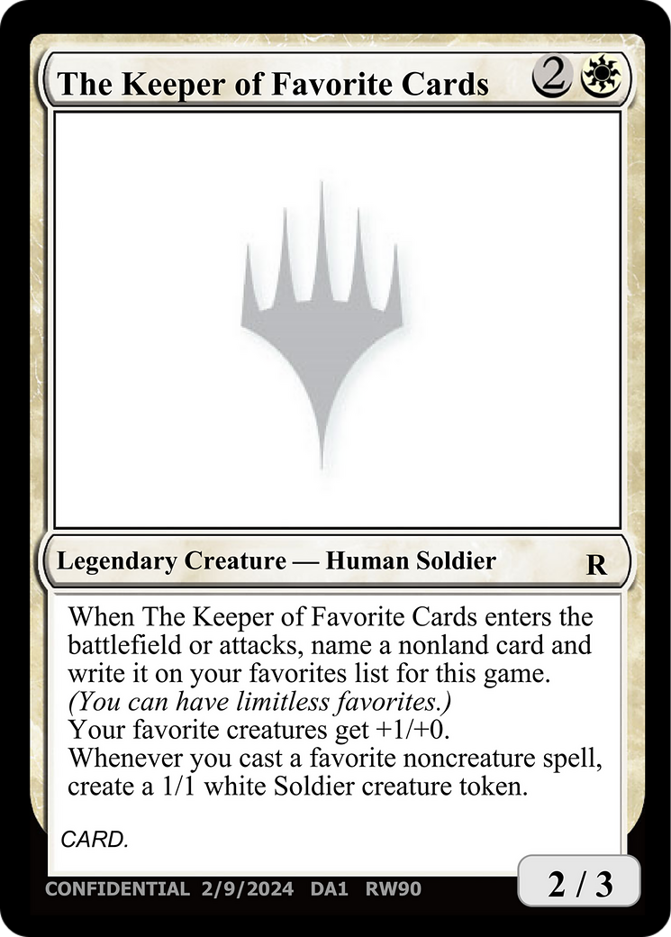 The Keeper of Favorite Cards [Unknown Event] | Good Games North