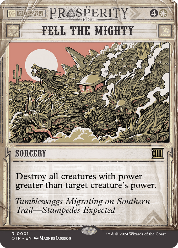 Fell the Mighty [Outlaws of Thunder Junction: Breaking News] | Good Games North