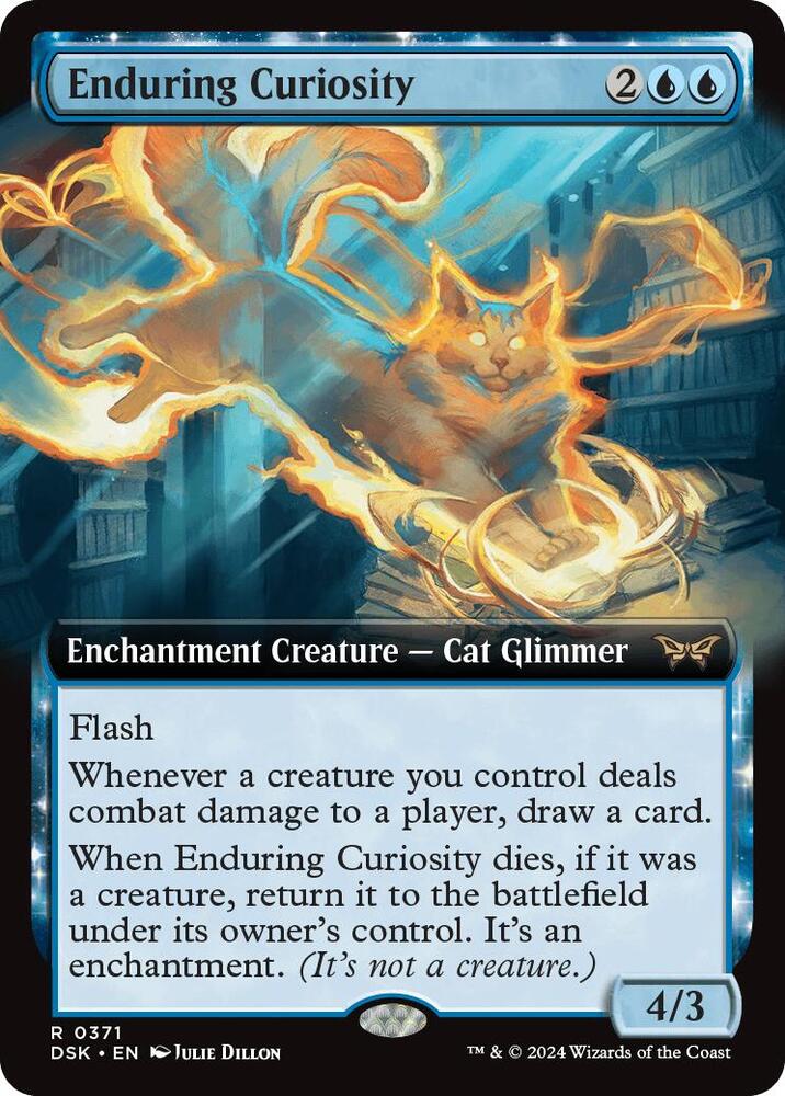 Enduring Curiosity 371 (Duskmourn: House of Horror)  - Extended Art Foil | Good Games North