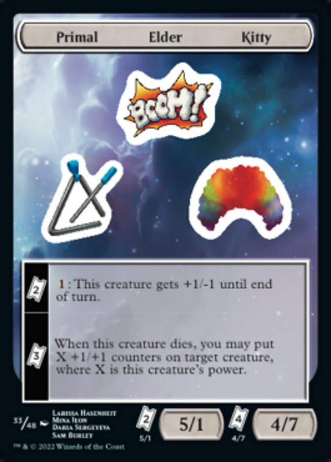 Primal Elder Kitty [Unfinity Stickers] | Good Games North