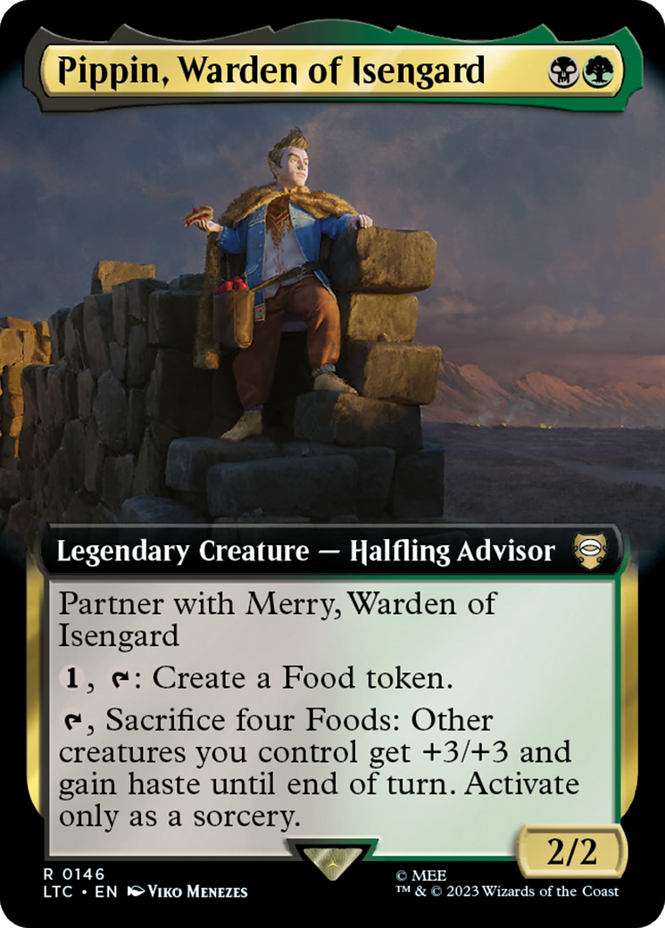 Pippin, Warden of Isengard (Extended Art) [The Lord of the Rings: Tales of Middle-Earth Commander] | Good Games North