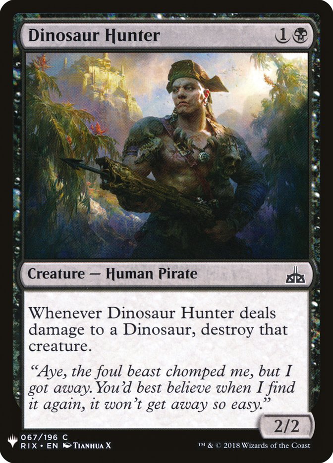Dinosaur Hunter [Mystery Booster] | Good Games North