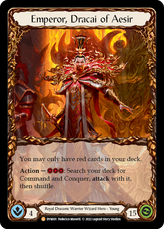Emperor, Dracai of Aesir [DYN001] (Dynasty)  Cold Foil | Good Games North