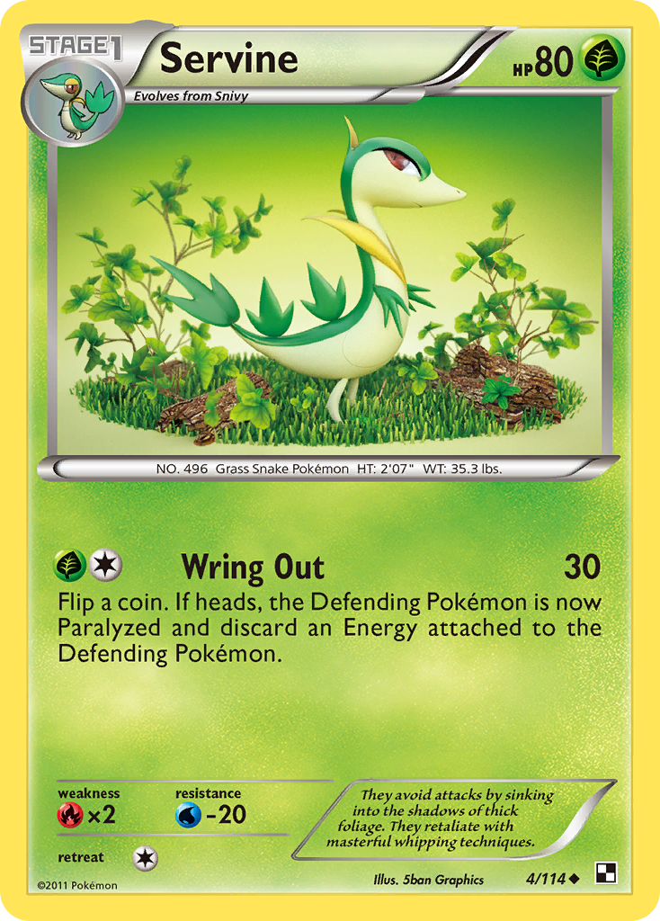 Servine (4/114) [Black & White: Base Set] | Good Games North