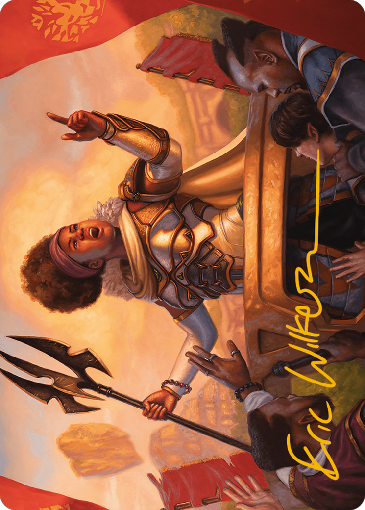 Recruiter of the Guard Art Card (Gold-Stamped Signature) [Modern Horizons 3 Art Series] | Good Games North