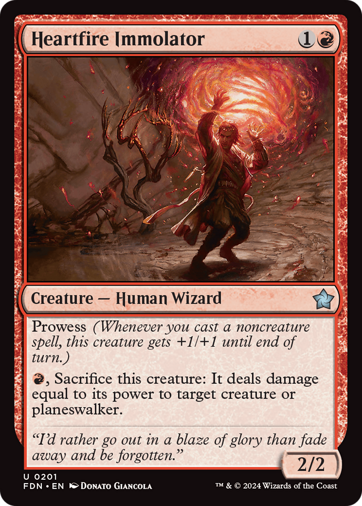 Heartfire Immolator [Foundations] | Good Games North