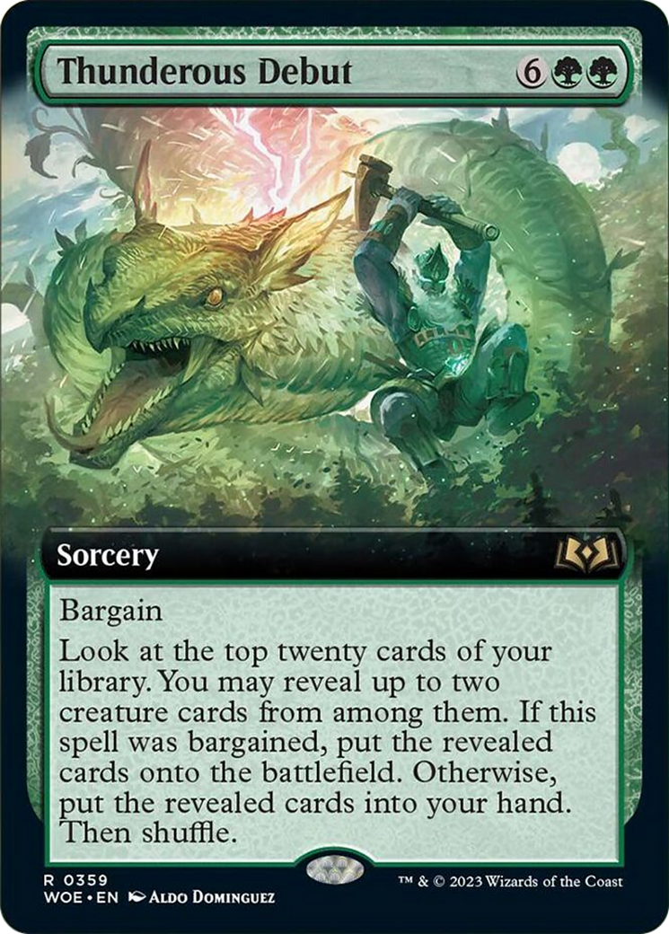 Thunderous Debut (Extended Art) [Wilds of Eldraine] | Good Games North