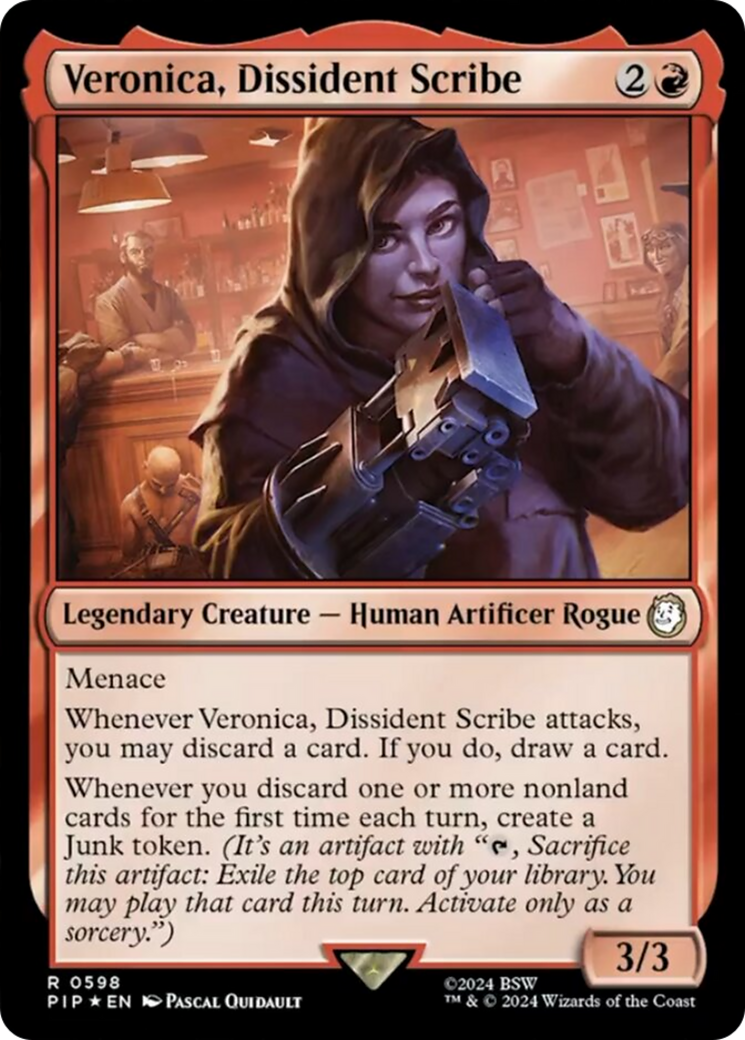Veronica, Dissident Scribe (Surge Foil) [Fallout] | Good Games North