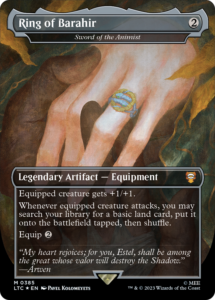 Ring of Barahir - Sword of the Animist (Surge Foil Realms and Relics) [The Lord of the Rings: Tales of Middle-Earth Commander] | Good Games North