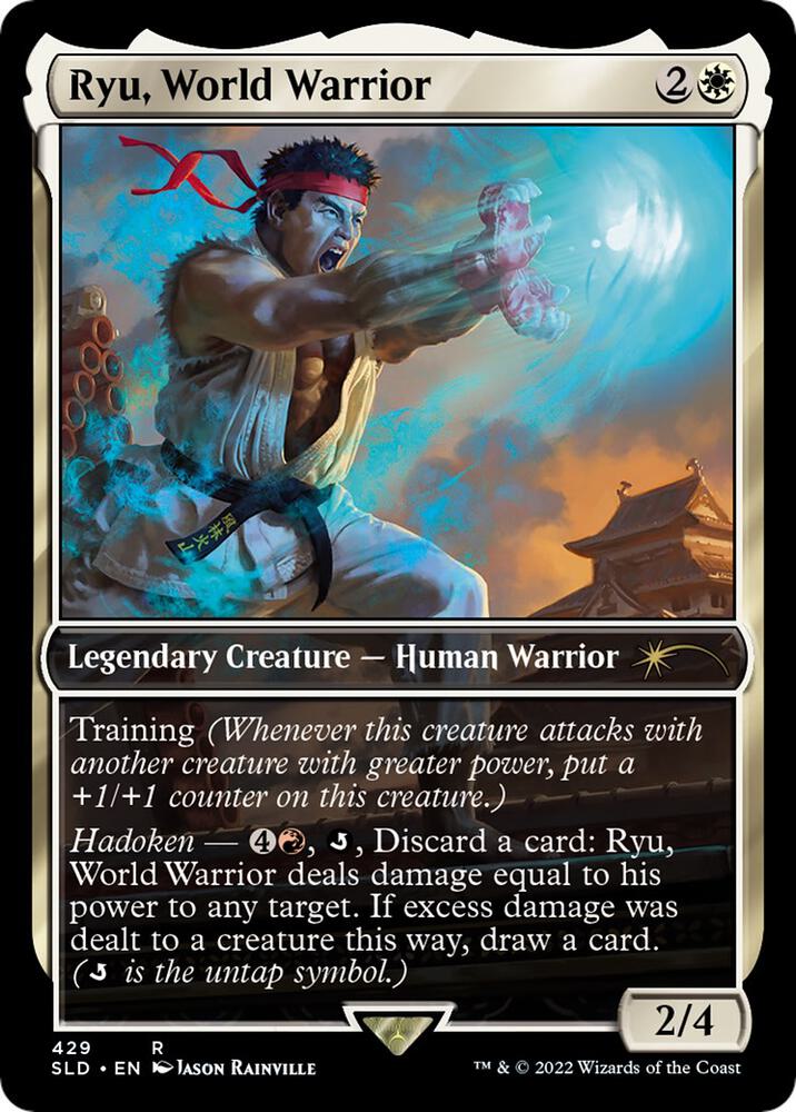 Ryu, World Warrior // Vikya, Scorching Stalwart 429 (Secret Lair Drop Series)  - Full Art | Good Games North