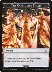 Assassin // Emblem - The Capitoline Triad Double-Sided Token [Assassin's Creed Tokens] | Good Games North