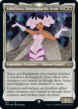 Solaflora Intergalactic Icon Showcase Galaxy Foil (Unfinity)  - undefined | Good Games North