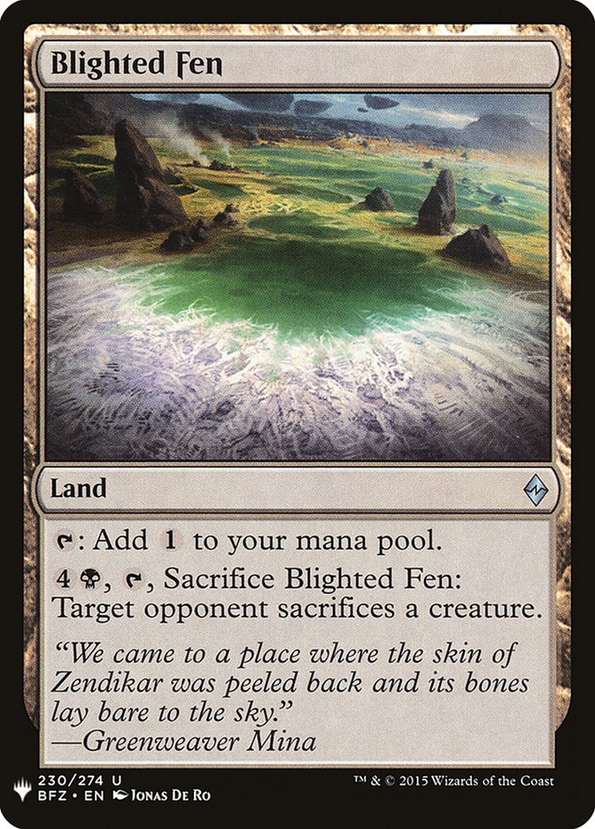 Blighted Fen [Mystery Booster] | Good Games North