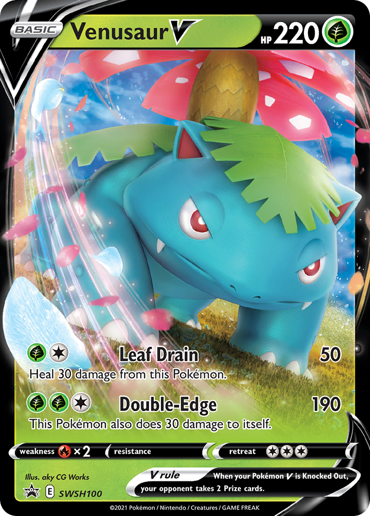 Venusaur V (SWSH100) [Sword & Shield: Black Star Promos] | Good Games North