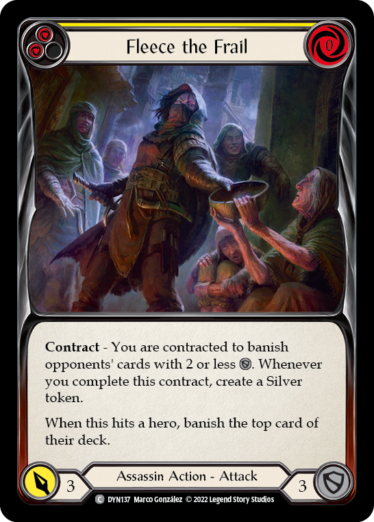 Fleece the Frail (Yellow) [DYN137] (Dynasty) | Good Games North