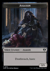 Treasure // Assassin Double-Sided Token [Commander Masters Tokens] | Good Games North