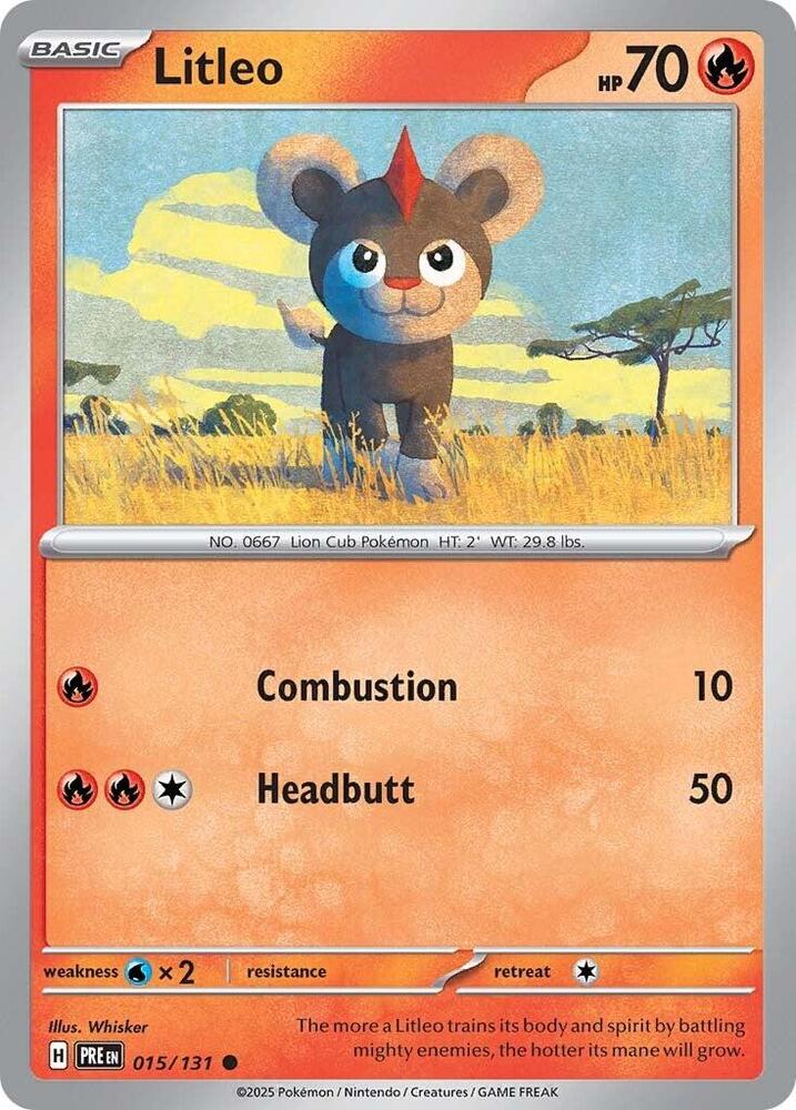 Litleo (015/131) [Scarlet & Violet: Prismatic Evolutions] | Good Games North