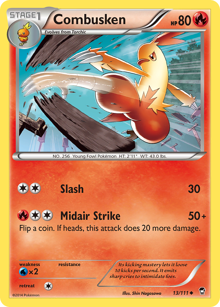 Combusken (13/111) [XY: Furious Fists] | Good Games North