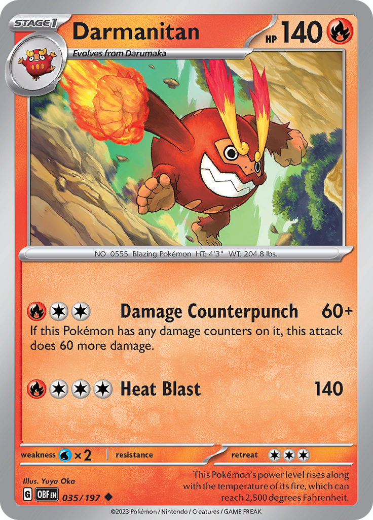 Darmanitan (035/197) [Scarlet & Violet: Obsidian Flames] | Good Games North