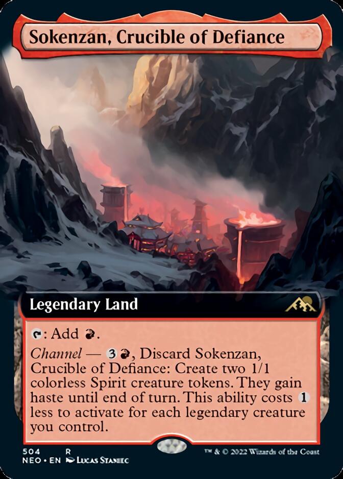 Sokenzan, Crucible of Defiance (Extended Art) [Kamigawa: Neon Dynasty] | Good Games North