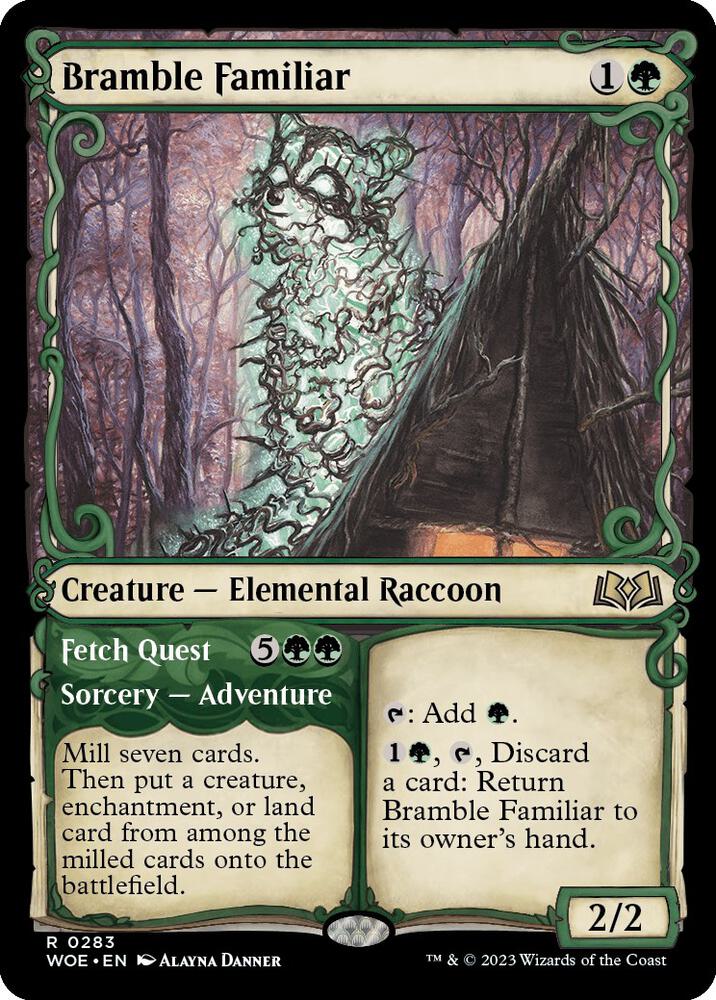 Bramble Familiar // Fetch Quest 283 (Wilds of Eldraine)  - Showcase Foil | Good Games North