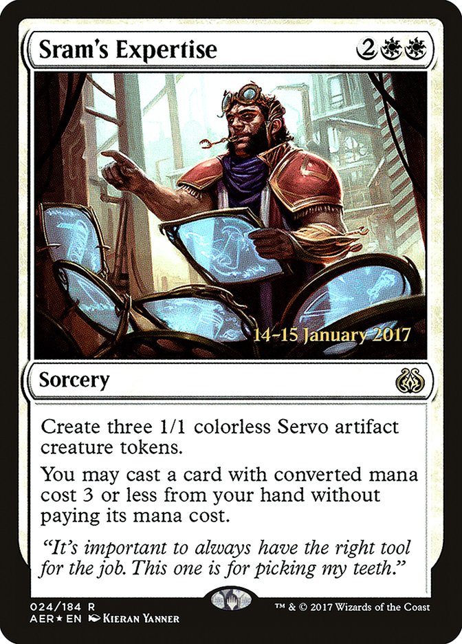 Sram's Expertise [Aether Revolt Prerelease Promos] | Good Games North
