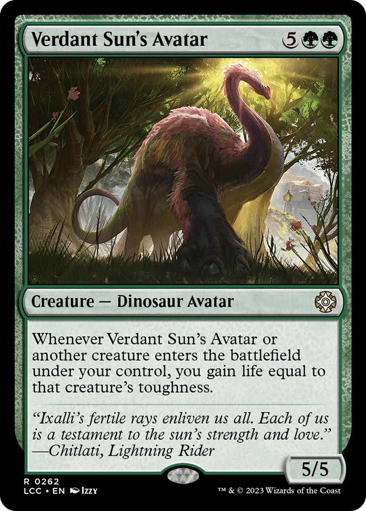 Verdant Sun's Avatar [The Lost Caverns of Ixalan Commander] | Good Games North