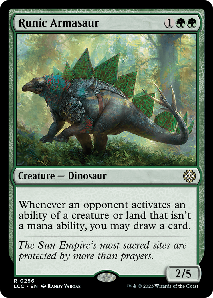 Runic Armasaur [The Lost Caverns of Ixalan Commander] | Good Games North