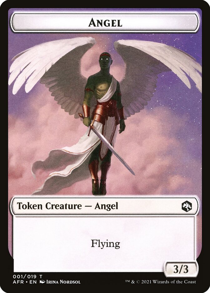 Angel // Dog Illusion Double-Sided Token [Dungeons & Dragons: Adventures in the Forgotten Realms Tokens] | Good Games North