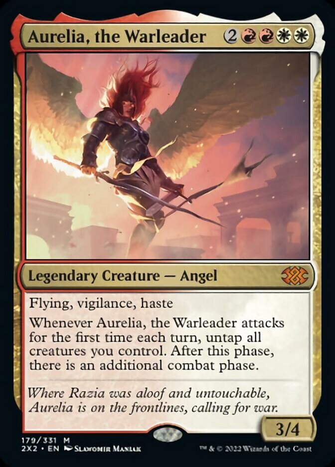 Aurelia, the Warleader [Double Masters 2022] | Good Games North