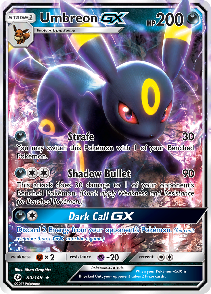 Umbreon GX (80/149) [Sun & Moon: Base Set] | Good Games North