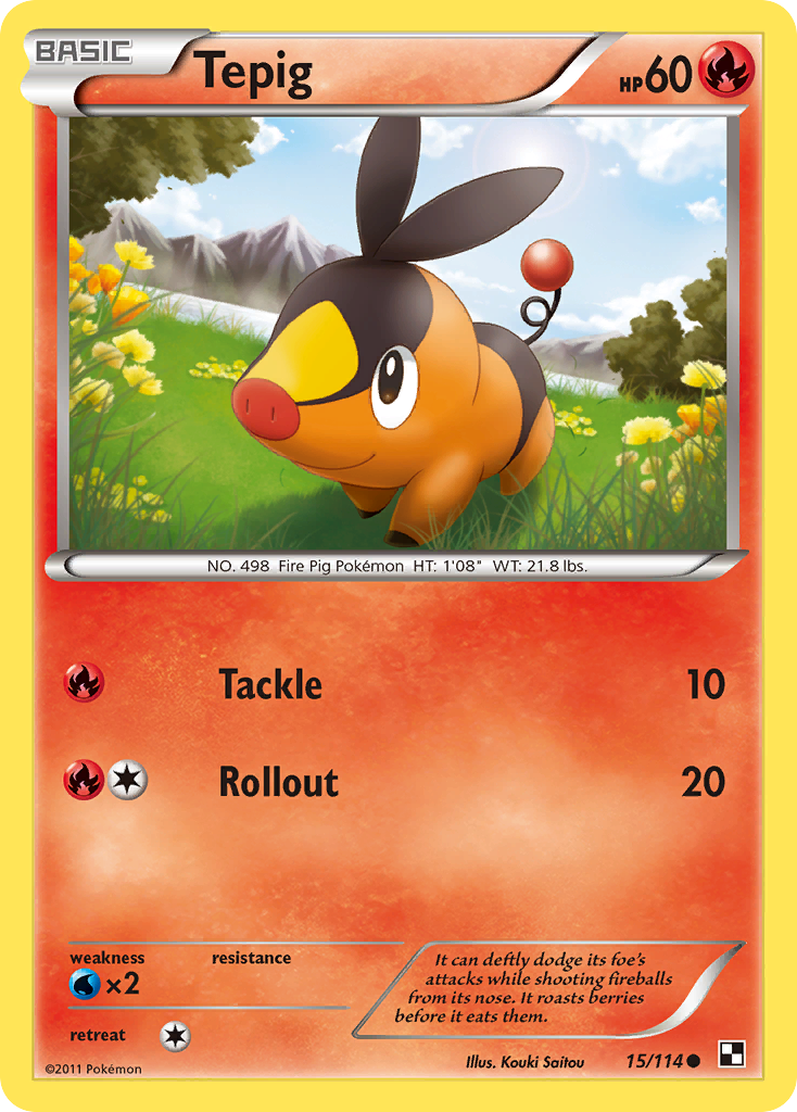 Tepig (15/114) [Black & White: Base Set] | Good Games North