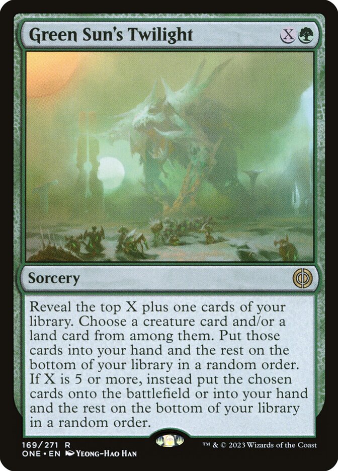 Green Sun's Twilight (Phyrexia: All Will Be One)  - Foil | Good Games North