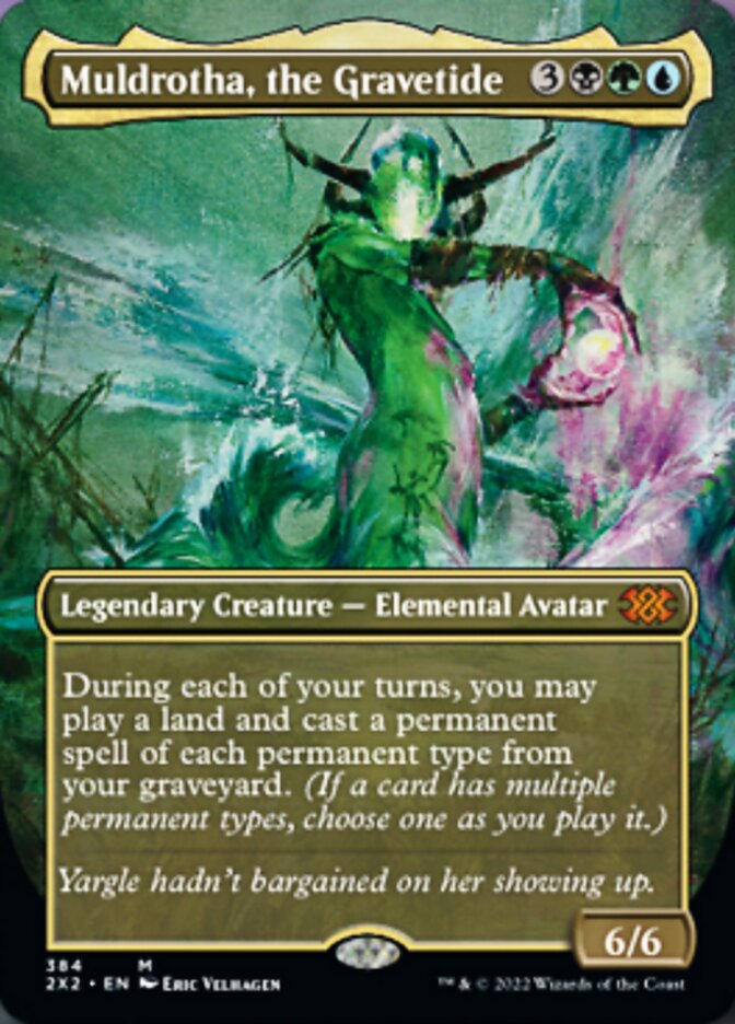Muldrotha, the Gravetide (Borderless Alternate Art) [Double Masters 2022] | Good Games North