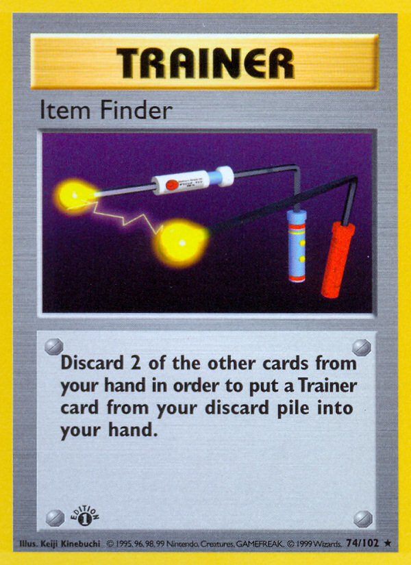 Item Finder (74/102) (Shadowless) [Base Set 1st Edition] | Good Games North