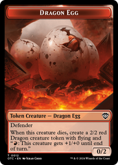 Dragon Egg // Dragon Double-Sided Token [Outlaws of Thunder Junction Commander Tokens] | Good Games North