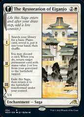 The Restoration of Eiganjo // Architect of Restoration (Showcase Soft Glow) [Kamigawa: Neon Dynasty] | Good Games North