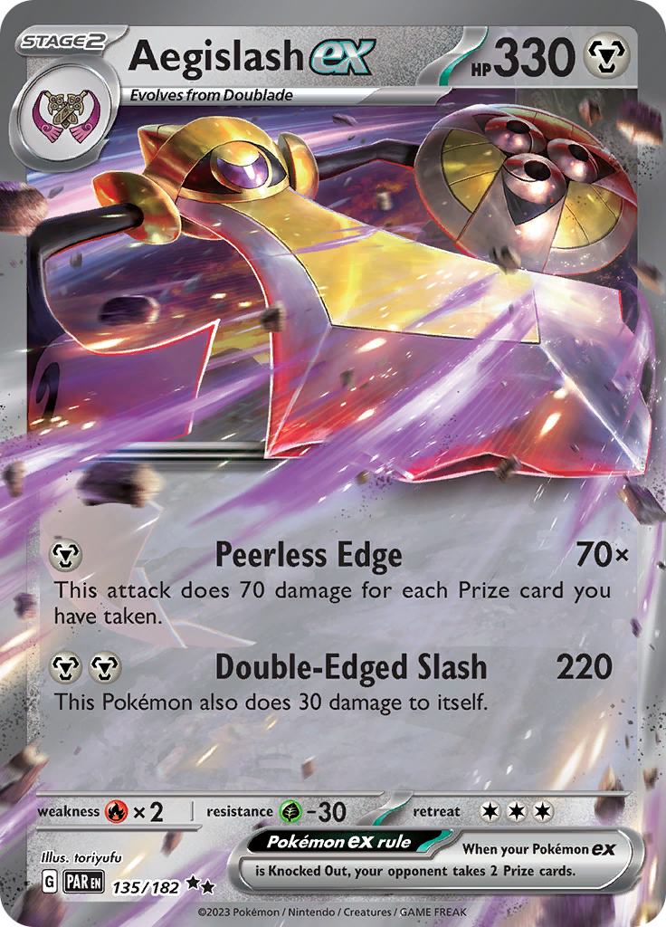 Aegislash ex (135/182) [Scarlet & Violet: Paradox Rift] | Good Games North