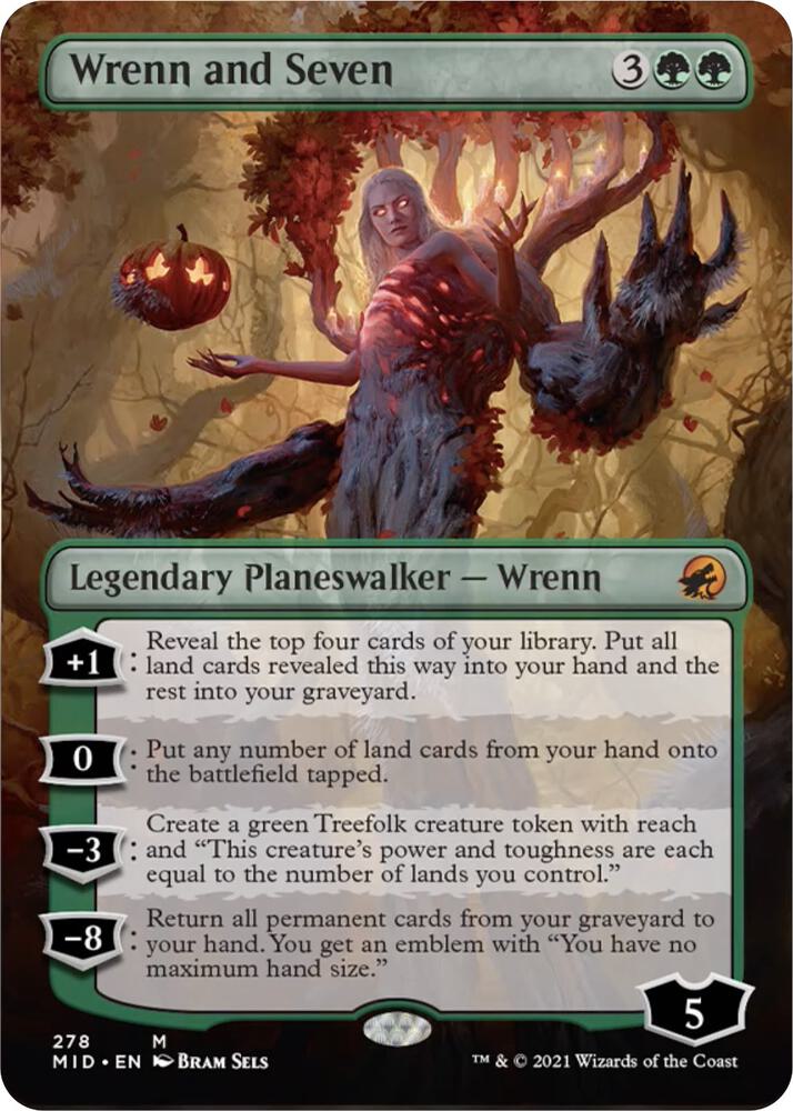 Wrenn and Seven Borderless (Innistrad: Midnight Hunt)  | Good Games North