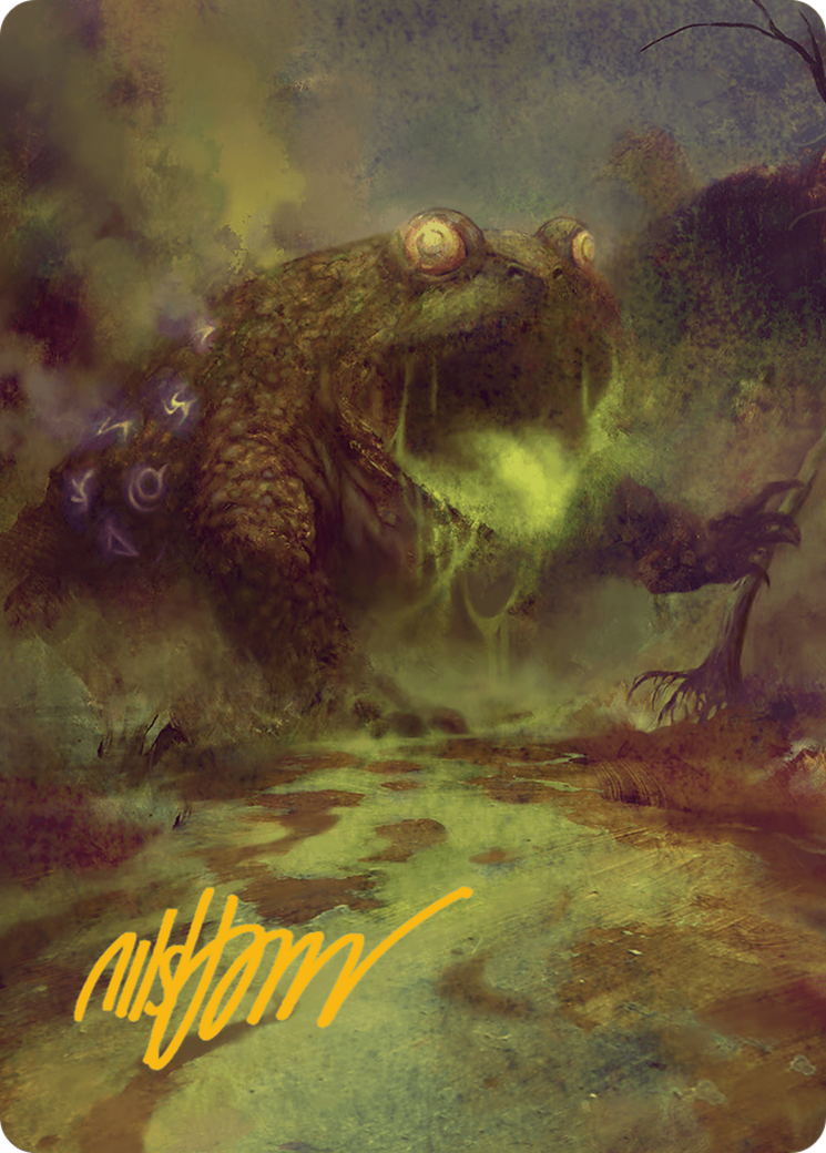 The Gitrog Monster Art Card (Gold-Stamped Signature) [Bloomburrow Art Series] | Good Games North