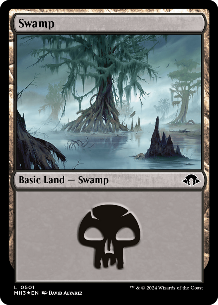 Swamp (0501) (Ripple Foil) [Modern Horizons 3] | Good Games North