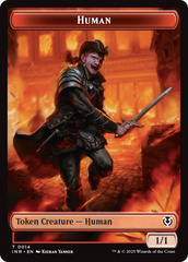 Elemental // Human (0014) Double-Sided Token [Innistrad Remastered Tokens] | Good Games North