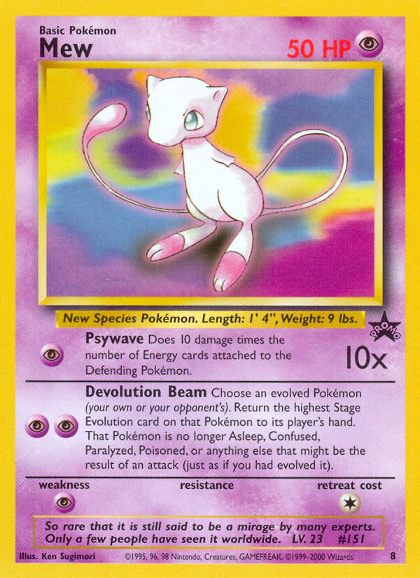 Mew (8) [Wizards of the Coast: Black Star Promos] | Good Games North