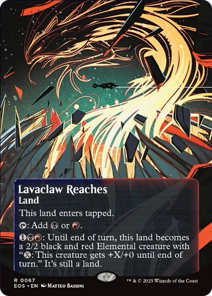 Lavaclaw Reaches (0067) (Borderless) [Edge of Eternities: Stellar Sights] | Good Games North