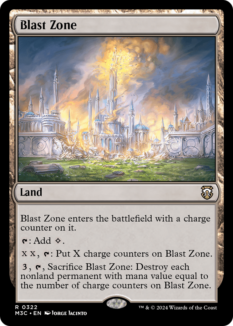 Blast Zone (Ripple Foil) [Modern Horizons 3 Commander] | Good Games North