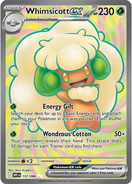 Whimsicott ex 157/086 (SV: White Flare)  - Holofoil | Good Games North