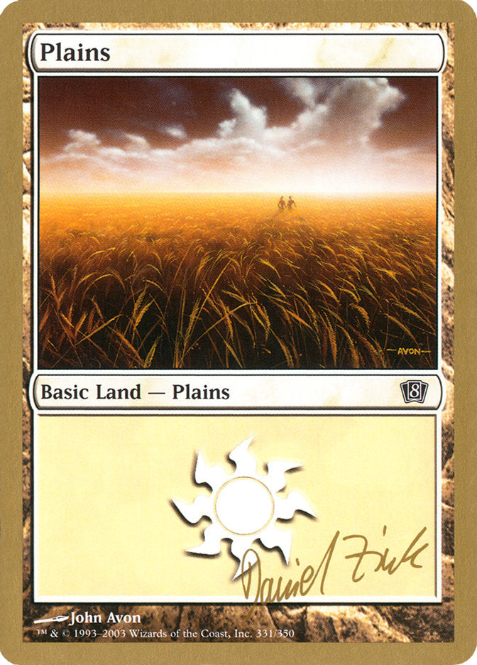 Plains (dz331) (Daniel Zink) [World Championship Decks 2003] | Good Games North